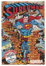 AURORA COMIC SCENES - SUPERMAN FACTORY-SEALED BOXED MODEL KIT.