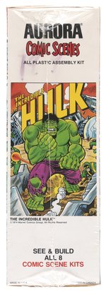 AURORA COMIC SCENES - THE INCREDIBLE HULK FACTORY-SEALED BOXED MODEL KIT.