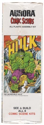 AURORA COMIC SCENES - THE INCREDIBLE HULK FACTORY-SEALED BOXED MODEL KIT.