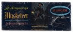 AURORA D'ARTAGNAN THE MUSKETEER FACTORY-SEALED BOXED MODEL KIT.