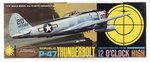 AURORA 12 O'CLOCK HIGH - REPUBLIC P-47 THUNDERBOLT ESCORT FIGHTER FACTORY-SEALED MODEL KIT.