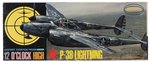 AURORA 12 O'CLOCK HIGH - P-38 LIGHTNING ESCORT FIGHTER FACTORY-SEALED MODEL KIT.