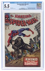 AMAZING SPIDER-MAN #43 DECEMBER 1966 CGC 5.5 FINE- (FIRST FULL MARY JANE WATSON).