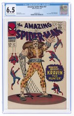 AMAZING SPIDER-MAN #47 APRIL 1967 CGC 6.5 FINE+.