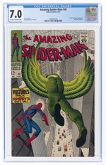 AMAZING SPIDER-MAN #48 MAY 1967 CGC 7.0 FINE/VF (FIRST BLACKIE DRAGO AS NEW VULTURE).