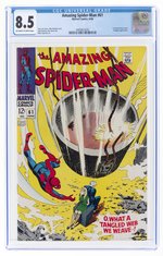 AMAZING SPIDER-MAN #61 JUNE 1968 CGC 8.5 VF+.