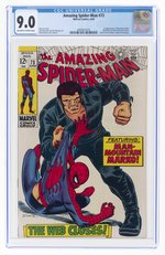 AMAZING SPIDER-MAN #73 JUNE 1969 CGC 9.0 VF/NM (FIRST SILVERMANE & MAN-MOUNTAIN MARKO).