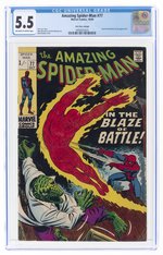 AMAZING SPIDER-MAN #77 OCTOBER 1969 CGC 5.5 FINE- (UK PRICE VARIANT).