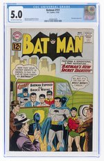 BATMAN #151 NOVEMBER 1962 CGC 5.0 VG/FINE.