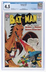 BATMAN #155 MAY 1963 CGC 4.5 VG+ (FIRST SILVER AGE PENGUIN).