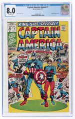 CAPTAIN AMERICA ANNUAL #1 JANUARY 1971 CGC 8.0 VF.