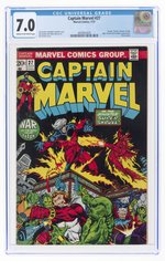 CAPTAIN MARVEL #27 JULY 1973 CGC 7.0 FINE/VF.