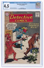 DETECTIVE COMICS #271 SEPTEMBER 1959 CGC 4.5 VG+.