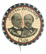 OUTSTANDING EXAMPLE OF CLASSIC JUGATE "NATIONAL WHEELMENS McKINLEY AND HOBART CLUB."