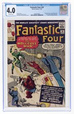 FANTASTIC FOUR #20 NOVEMBER 1963 CGC 4.0 VG (FIRST MOLECULE MAN).