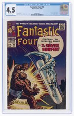 FANTASTIC FOUR #55 OCTOBER 1966 CGC 4.5 VG+ (THING VS. SILVER SURFER).