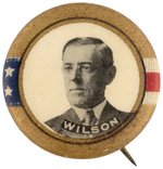 WILSON STARS & STRIPES CAMPAIGN PORTAIT BUTTON HAKE #3237.