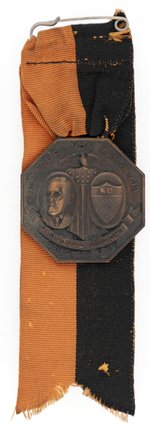 WILSON "PERSONAL ESCORT PRINCETON UNIV." INAUGURATION RIBBON BADGE.