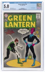 GREEN LANTERN VOL. 2 #18 JANUARY 1962 CGC 5.0 VG/FINE.