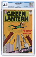 GREEN LANTERN VOL. 2 #21 JUNE 1963 CGC 4.0 VG (FIRST DOCTOR POLARIS).