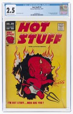 HOT STUFF #1 OCTOBER 1957 CGC 2.5 GOOD (FIRST HOT STUFF).