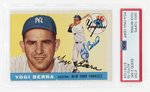 1955 TOPPS #198 YOGI BERRA (HOF) PSA/DNA 2(MC) GOOD 10 AUTOGRAPH.