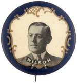 "WILSON" GOLD FILIGREE BORDER 1912 PORTRAIT BUTTON.