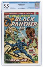 JUNGLE ACTION #6 SEPTEMBER 1973 CGC 5.5 FN- (FIRST ERIK KILLMONGER).