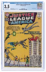 JUSTICE LEAGUE OF AMERICA #13 AUGUST 1962 CGC 3.5 VG-.