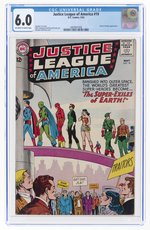 JUSTICE LEAGUE OF AMERICA #19 MAY 1963 CGC 6.0 FINE.