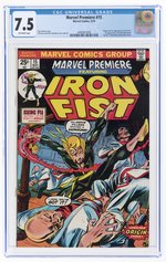 MARVEL PREMIERE #15 MAY 1974 CGC 7.5 VF- (FIRST IRON FIST).