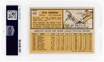 1963 TOPPS #415 BOB GIBSON (HOF) PSA/DNA 6 EX-MT 9 AUTOGRAPH.