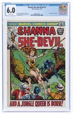 SHANNA THE SHE DEVIL #1 DECEMBER 1972 CGC 6.0 FINE (FIRST SHANNA THE SHE-DEVIL).