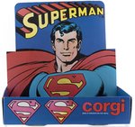 SUPERMAN CORGI JUNIORS COUNTER DISPLAY BOX.