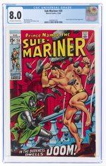 SUB-MARINER #20 DECEMBER 1969 CGC 8.0 VF.