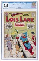 SUPERMAN'S GIRLFRIEND LOIS LANE #17 MAY 1960 CGC 2.5 GOOD+.