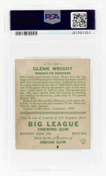 1933 GOUDEY #143 GLENN WRIGHT PSA/DNA 2(MK) GOOD 8 AUTOGRAPH.