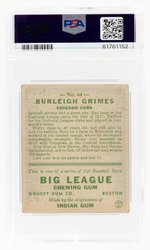 1933 GOUDEY #64 BURLEIGH GRIMES (HOF) PSA/DNA 2 GOOD 7 AUTOGRAPH.