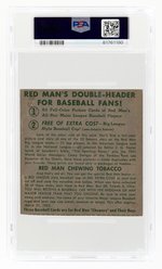 1952 RED MAN TOBACCO BOB FELLER (HOF) HAND CUT-WITHOUT TAB PSA/DNA 2 GOOD 9 AUTOGRAPH.