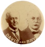 DAVIS AND BRYAN 1924 SEPIA TONED REAL PHOTO JUGATE BUTTON HAKE #26.