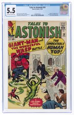 TALES TO ASTONISH #50 DECEMBER 1963 CGC 5.5 FINE- (FIRST HUMAN TOP, AKA WHIRLWIND).