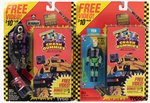 CRASH TEST DUMMIES CARDED ACTION FIGURE & VHS PAIR.