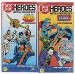 DC HEROES METAL FIGURE SET BOXED PAIR JLA & NEW TEEN TITANS.