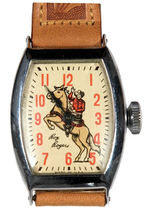 “ROY ROGERS” SIGNED WATCH BOX WITH WATCH.