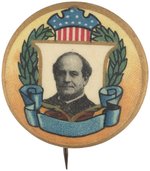 PATRIOTIC ART NOUVEAU BRYAN 1908 PORTRAIT BUTTON HAKE #3278.