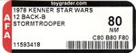 STAR WARS (1978) - STORMTROOPER 12 BACK-B AFA 80 NM.