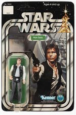 STAR WARS (1978) - HAN SOLO 12 BACK-B CARDED ACTION FIGURE (SMALL HEAD, RESEALED BLISTER).