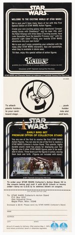 STAR WARS (1977) - EARLY BIRD KIT (DOUBLE-TELESCOPING LUKE SKYWALKER, PRINCESS LEIA, CHEWBACCA & R2-D2) WITH CERTIFICATE ENVELOPE.