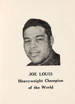 “JOE LOUIS NOTEBOOK CHAMPION GUIDE” CIRCA 1947.