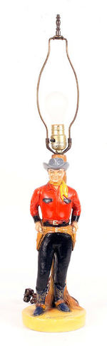 "ROY ROGERS LARGE FIGURAL LAMP BY PLASTO.